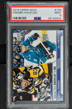 2016 Upper Deck Series 1 Hockey #199 Checklist 1-100 - PSA 9 - RC000001935